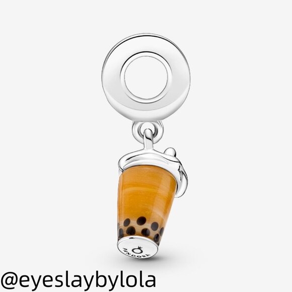 Pandora Murano Glass Bubble Tea Dangle Charm - Picture 5 of 5